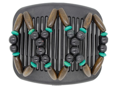 African Butterfly Hair Comb - Beada Black 93