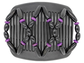 African Butterfly Hair Comb - Beada Black 94