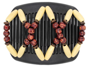 African Butterfly Hair Comb - Beada Black 95