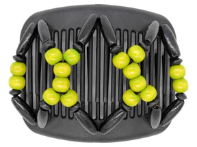African Butterfly Hair Comb - Beada Black 96