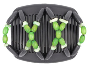 African Butterfly Hair Comb - Beada Black 98