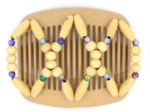 African Butterfly Hair Comb - Beada Blonde 48