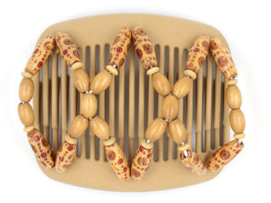 African Butterfly Hair Comb - Beada Blonde 49