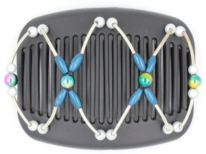 African Butterfly Hair Comb - Beada Tube Black 39