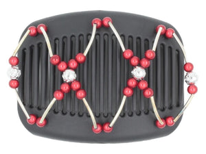 African Butterfly Hair Comb - Beada Tube Black 60