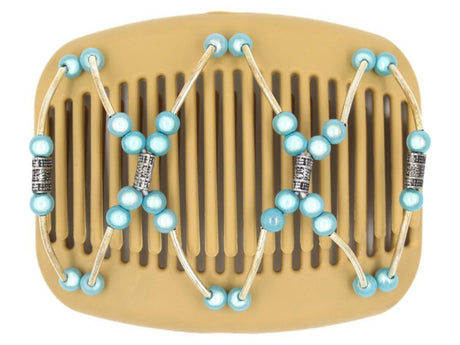 African Butterfly Hair Comb - Beada Tube Blonde 37