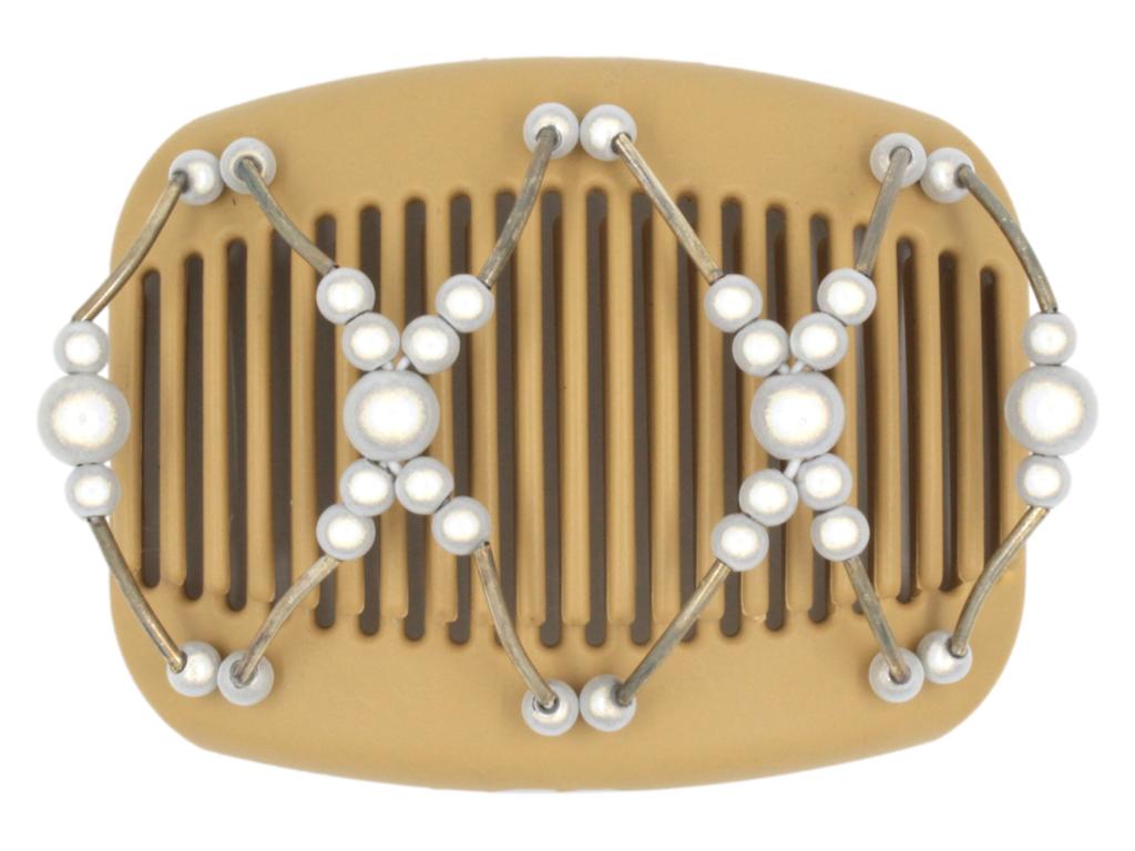 African Butterfly Hair Comb - Beada Tube Blonde 44