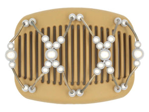 African Butterfly Hair Comb - Beada Tube Blonde 44