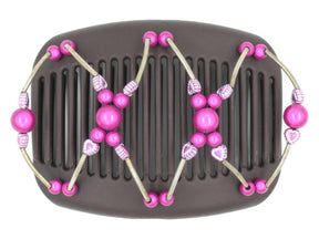 African Butterfly Hair Comb - Beada Tube Brown 56