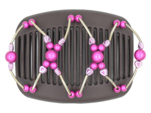 African Butterfly Hair Comb - Beada Tube Brown 56