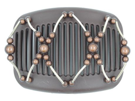 African Butterfly Hair Comb - Beada Tube Brown 60