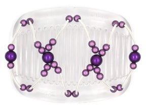 African Butterfly Hair Comb - Beada Tube Clear 23