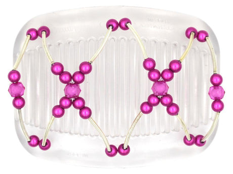 African Butterfly Hair Comb - Beada Tube Clear 29