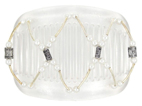 African Butterfly Hair Comb - Beada Tube Clear 32