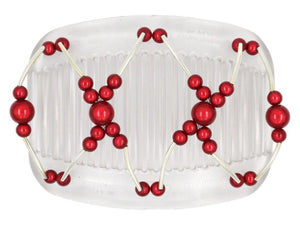 African Butterfly Hair Comb - Beada Tube Clear 44