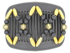 African Butterfly Hair Comb - Dalena Black 102