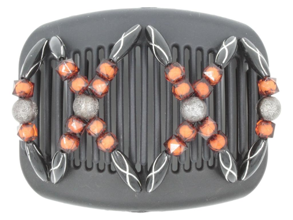 African Butterfly Hair Comb - Dalena Black 115