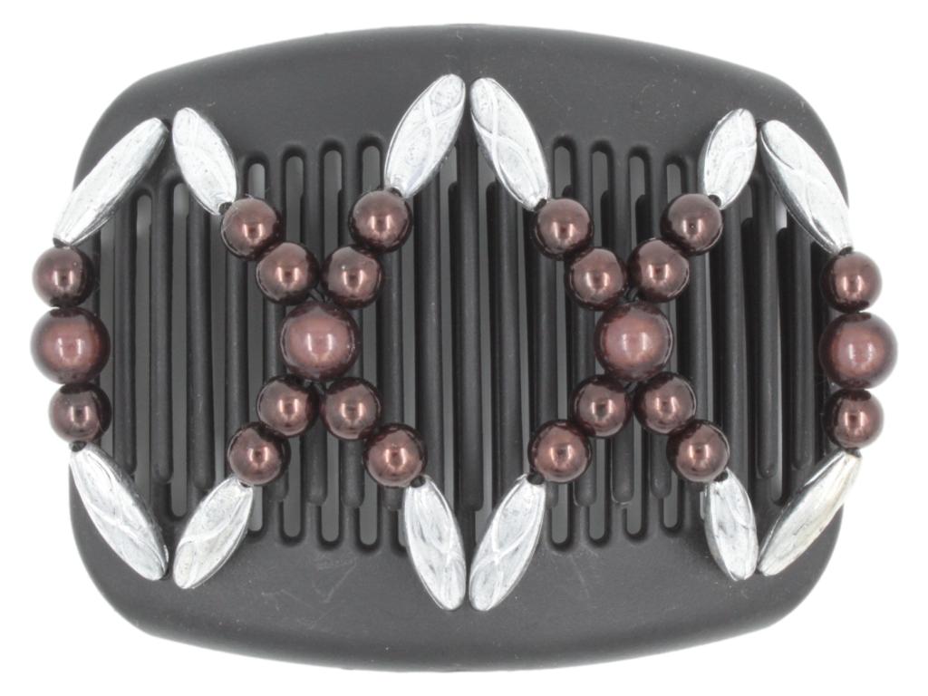 African Butterfly Hair Comb - Dalena Black 117