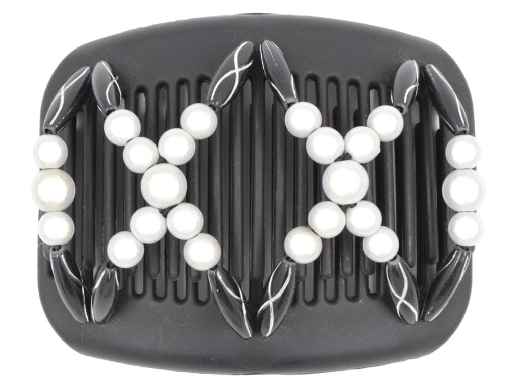 African Butterfly Hair Comb - Dalena Black 125
