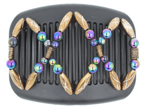African Butterfly Hair Comb - Dalena Black 126