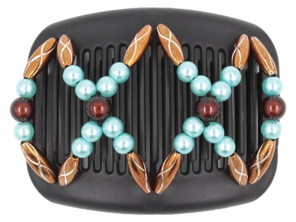 African Butterfly Hair Comb - Dalena Black 129