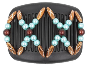 African Butterfly Hair Comb - Dalena Black 129