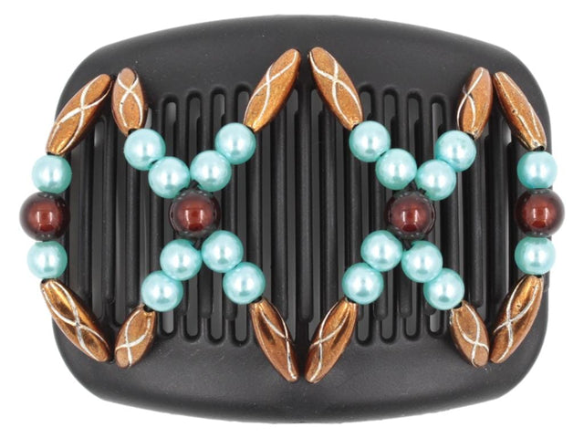 African Butterfly Hair Comb - Dalena Black 129