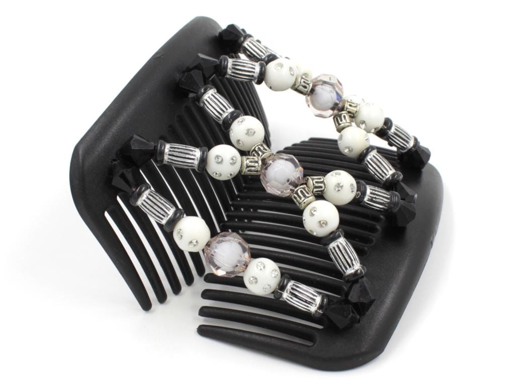 African Butterfly Hair Comb - Dalena Black 131