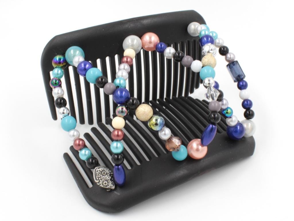 African Butterfly Hair Comb - Dalena Black 132