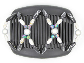 African Butterfly Hair Comb - Dalena Black 82
