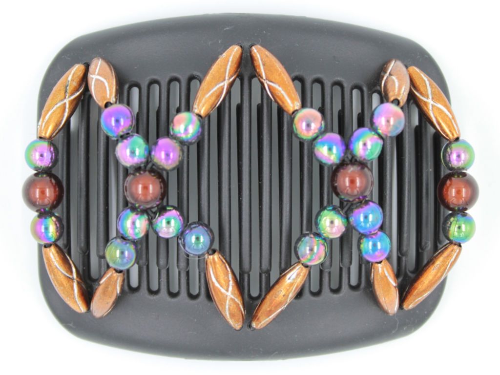 African Butterfly Hair Comb - Dalena Black 84