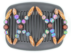 African Butterfly Hair Comb - Dalena Black 84