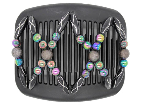 African Butterfly Hair Comb - Dalena Black 87