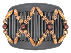African Butterfly Hair Comb - Dalena Black 90
