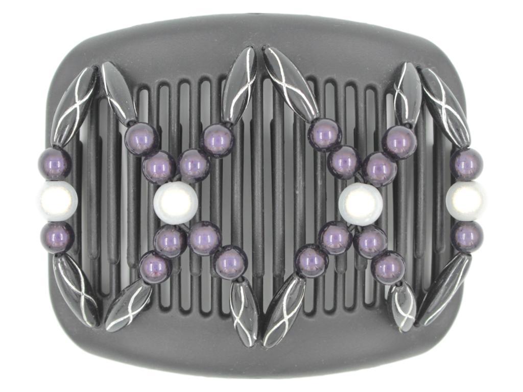 African Butterfly Hair Comb - Dalena Black 95