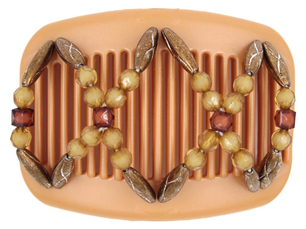 African Butterfly Hair Comb - Dalena Blonde Pearl 07