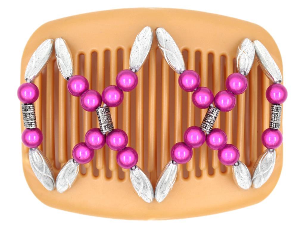 African Butterfly Hair Comb - Dalena Blonde Pearl 10