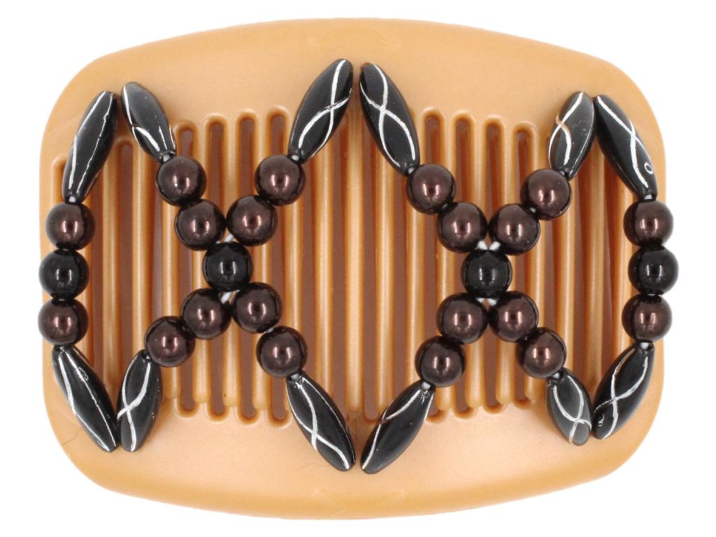 African Butterfly Hair Comb - Dalena Blonde Pearl 11