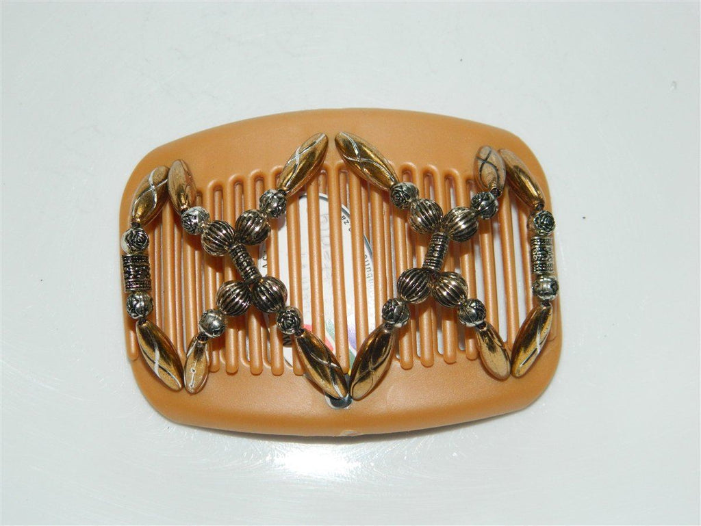African Butterfly Hair Comb - Dalena Blonde Pearl 13