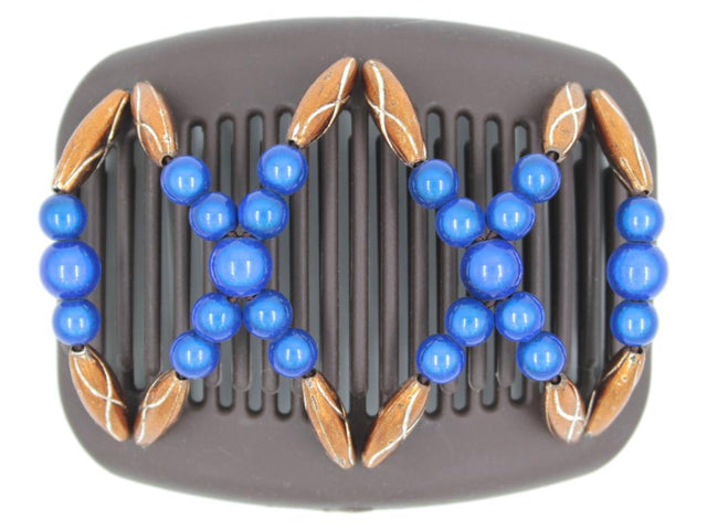 African Butterfly Hair Comb - Dalena Brown 115