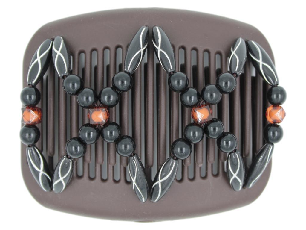African Butterfly Hair Comb - Dalena Brown 119