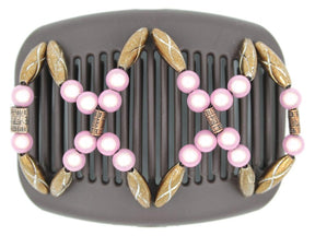 African Butterfly Hair Comb - Dalena Brown 124