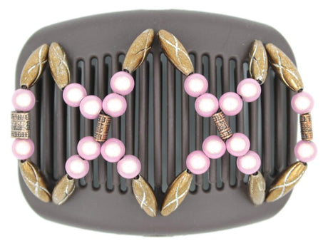 African Butterfly Hair Comb - Dalena Brown 124