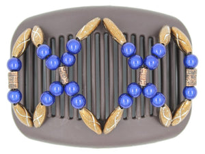 African Butterfly Hair Comb - Dalena Brown 126