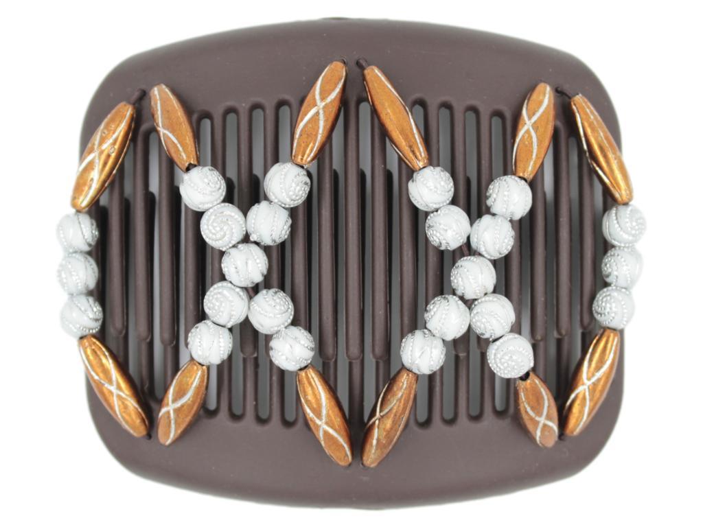African Butterfly Hair Comb - Dalena Brown 127