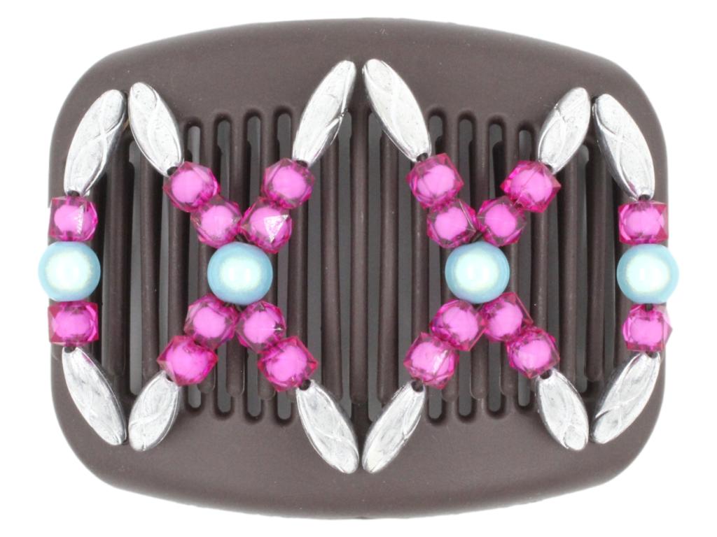 African Butterfly Hair Comb - Dalena Brown 132