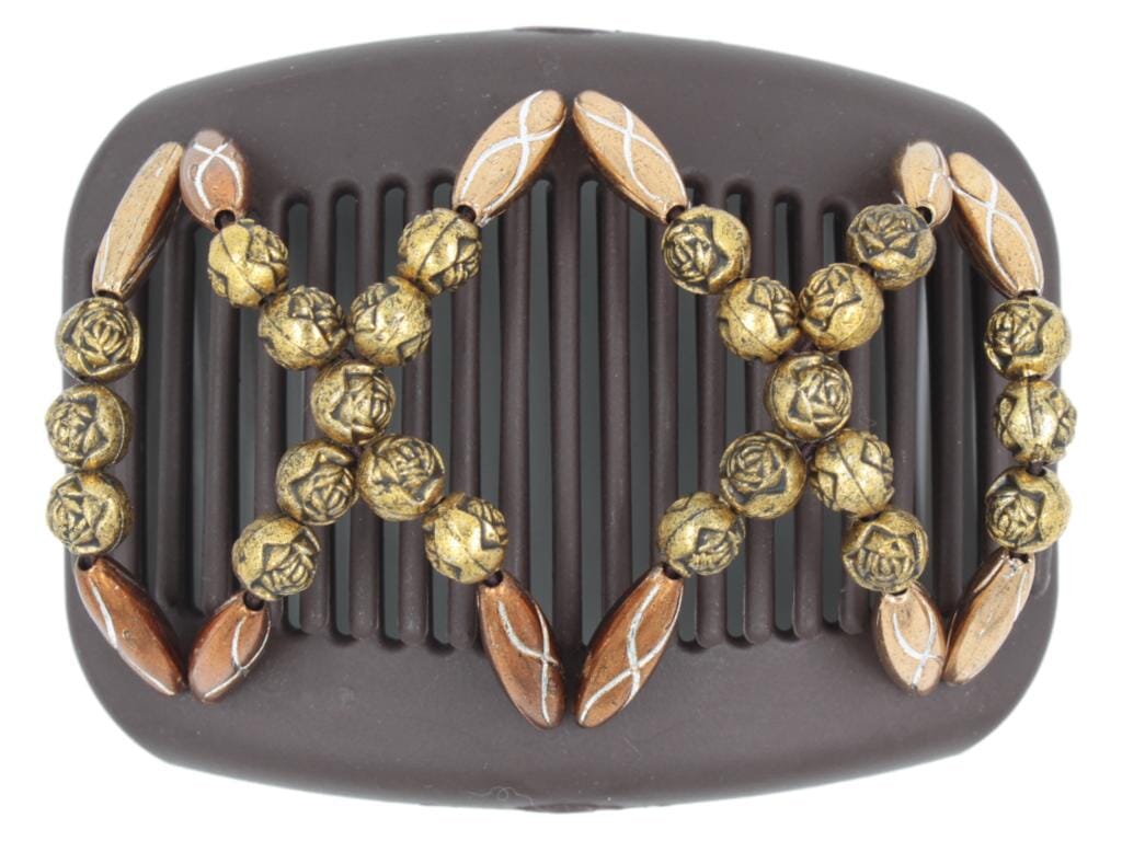 African Butterfly Hair Comb - Dalena Brown 147