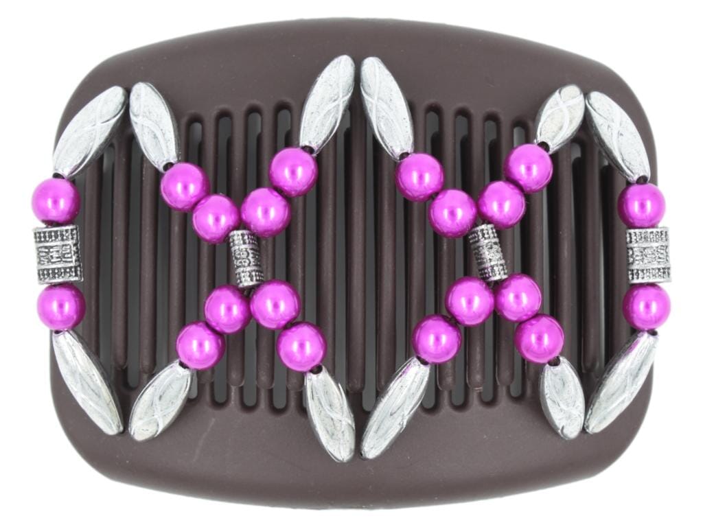 African Butterfly Hair Comb - Dalena Brown 148
