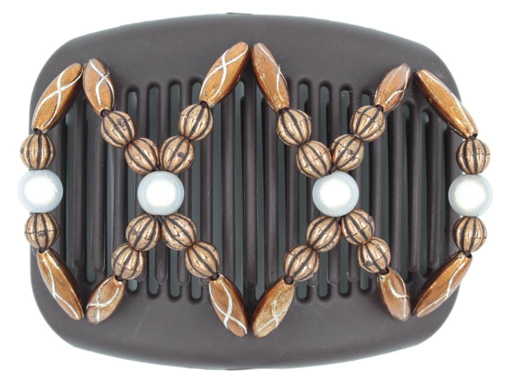 African Butterfly Hair Comb - Dalena Brown 149