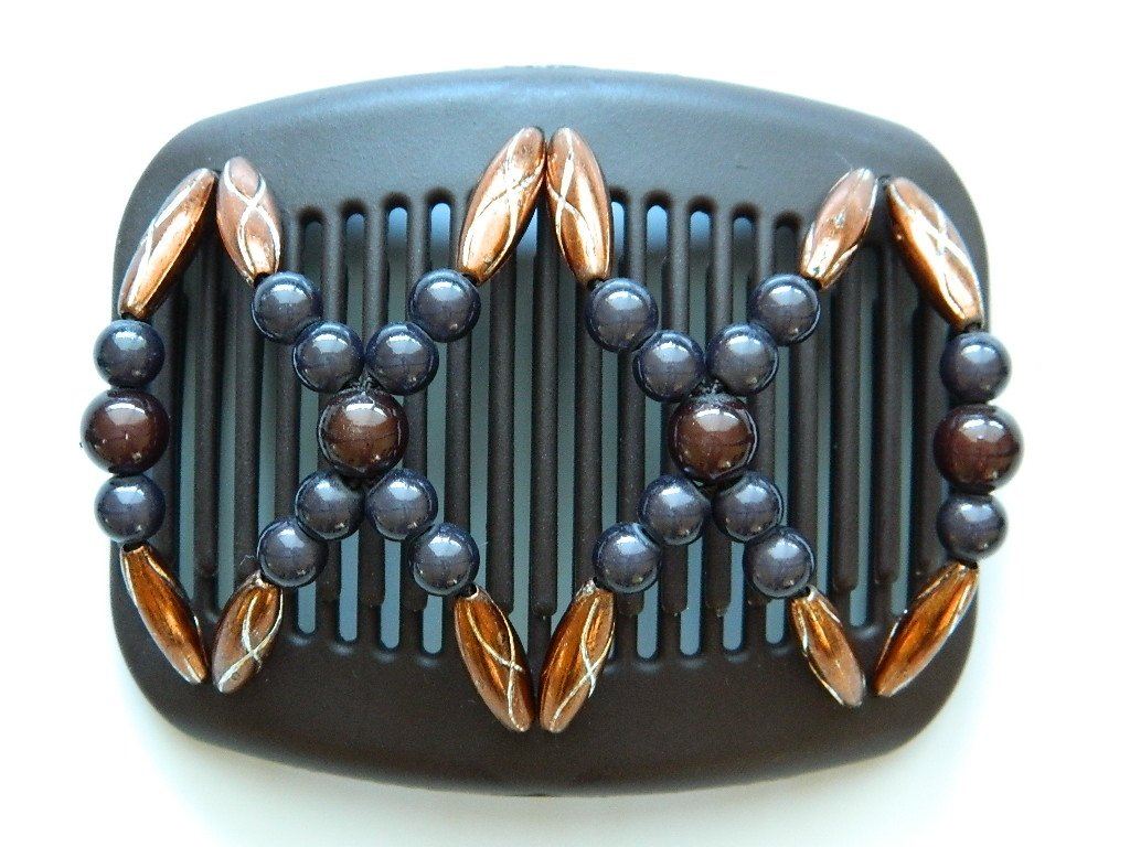 African Butterfly Hair Comb - Dalena Brown 62